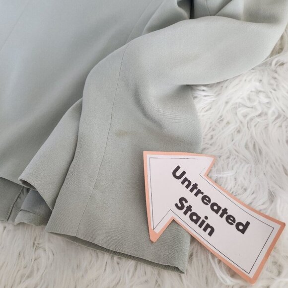 Talbots Pure Silk Blazer Jacket Women's 4 Gray Blue Business Casual‎ Elegant - Picture 6 of 16